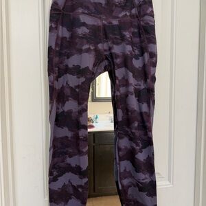 all in motion Purple Camo Performance Leggings